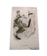 The Trousseau Postcard 4 Ladies &amp; a Wedding Dress Chas Schribner 1920s? ... - £11.03 GBP