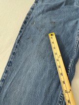 Carhartt Men's Blue Toughest Work Denim Jeans Measured Size (32×30.5) image 5