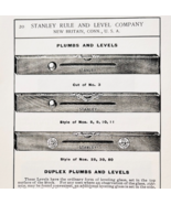1900 Stanley Tools Plumbs And Levels Advertisement Victorian Wood Engrav... - $368.02 MXN