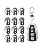 12pcs Lock Button Remote Control Backup Key Fob 433MHZ Sliding Gate Oper... - $843.37 MXN