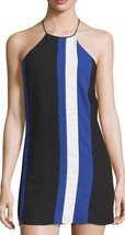 NWT Women&#39;s Parker Sleeveless &quot;Denali&quot; Halter Vertical Stripe Dress Sz L... - £47.47 GBP