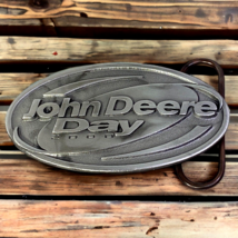 John Deere Day 2000 Dealership Pewter Belt Buckle JD Collectible Made US... - £11.90 GBP