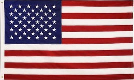 American USA Nylon Embroidered Flag - 3x5 Ft - £23.58 GBP