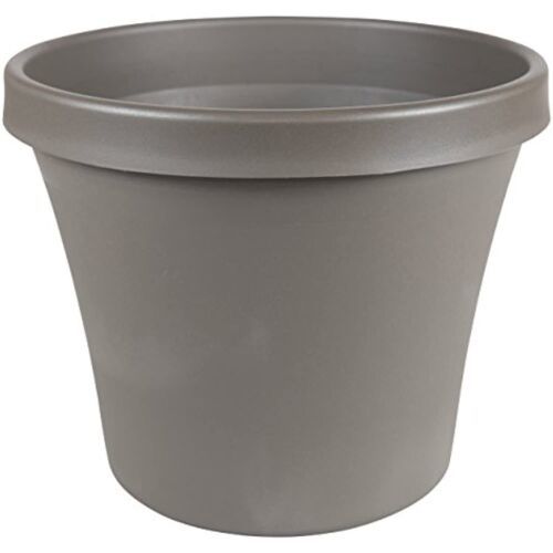 Bloem Terrapot 8.5 in. H x 10.6 in. Dia. Resin Terra Peppercorn Planter - $21.27