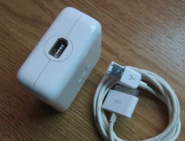 Genuine Apple iPod original Adapter Power Supply FireWire Cable cord cha... - £70.07 GBP