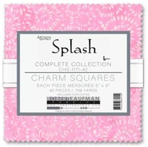 5&quot; Charm Pack Squares - Artisan Batiks Splash Kaufman Cotton Fabric M517.96 - £11.96 GBP