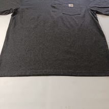 Carhartt Henley Men’s T-Shirt Adult Large Charcoal Cotton Short Sleeve K84 026 image 7