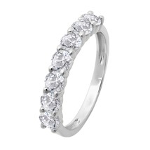 1.50CT Simulé Diamant Empillable Mariage Anniversaire Bande Plaqué Or - £96.79 GBP