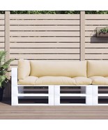  Pallet Cushion Set of 3 Beige 100% Polyester Medium - $2,533.76 MXN
