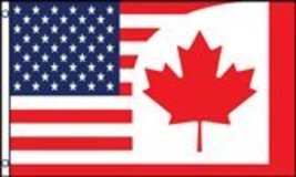 USA/Canada Combination 3x5 Polyester Flag - £3.90 GBP
