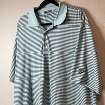 Peter Millar Polo Mens Extra Large Blue Striped Performance Summer Comfort  - $13.89