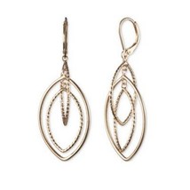 Anne Klein Gold-Tone Orbital Drop Extra Large Earrings - $17.99