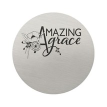 Origami Owl Large Plate (new) AMAZING GRACE - SILVER - £11.35 GBP
