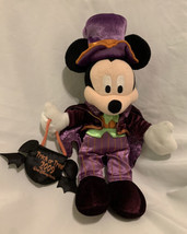 Disney Theme Park Halloween Mickey Mouse Plush Stuffed Toy Trick or Trea... - $19.75