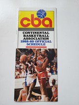 1988-89 CBA Continental Basketball Association Schedule - Rockford &amp; Quad cities - £7.90 GBP