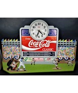 Vintage Burwood Coca Cola Baseball Stadium Clock Excellent Condition 21&quot;... - £100.96 GBP
