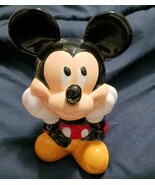 Mickey Mouse Bank Ceramic With Plug looks new - $13.56 CAD
