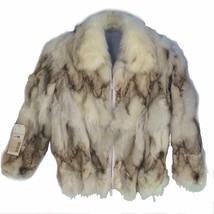 Men Fox Patch Fur Jacket, Natural Blue, Origin Finland &#39; US Size 5X - £1,198.81 GBP
