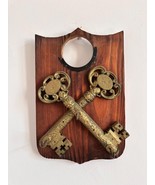 Vintage wooden crest wall key holder Medieval style,rustic French decor ... - $1,155.08 MXN