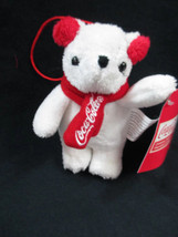 Coca-Cola Kurt S. Adler Plush Bear with Headphones and Scarf 4 inches- BRAND NEW - £4.73 GBP
