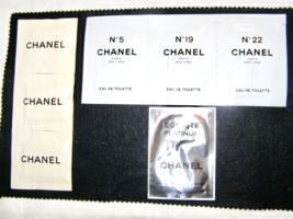 VINTAGE LOT OF 7 CHANEL CLEANSING+FRAGRANCE No 5, No 19, No 22+EGOISTE P... - $14.85