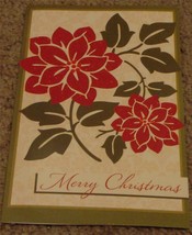 NEVER USED Festive Merry Christmas Greeting Card, GREAT CONDITION - $2.96