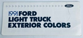 1991 Ford Light Truck Exterior Colors Showroom Sales Brochure Guide Catalog - £7.44 GBP