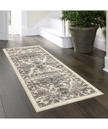 Maples Rugs Distressed Tapestry Vintage Non Slip Runner Rug for Hallway ... - £35.85 GBP