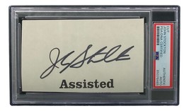 John Stockton Utah Jazz Signé Slabbed Livre Coupe Signature PSA / DNA - £108.63 GBP