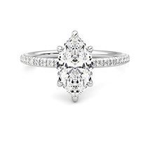 2.50 Carat-  Marquise Cut Solitaire Moissanite Engagement Ring In 14k Gold - £487.19 GBP