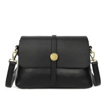 Top Layer Cowhide Fashion Casual Small Square Bag 2023 Spring Quality Temperamen - £41.51 GBP