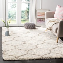 SAFAVIEH Hudson Shag Collection Area Rug - 8&#39; x 10&#39;, Ivory &amp; Beige, Moro... - £351.15 GBP