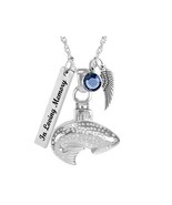 Gone Fishing Silver Pendant Urn - Love Charms™ Option - $79.95