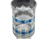 Blue Gingham Lace Juice Glass Tumbler MCM Shabby Chic Country Kitchen 6oz - $6.92