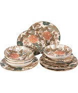 Floral And Paisley 12pc Dinnerware Set Amadora Garden - $144.23
