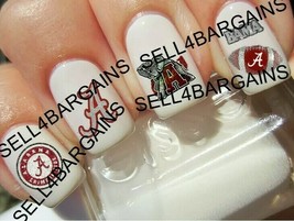 UNIVERSITY of ALABAMA CRIMSON TIDE SILVER CRYSTAL RHINESTONE》Nail Art De... - $9.16