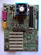 Msi 815EPT Les MS-6337 Mobo With Tua Celeron 1.3GHz Cpu And 512MB Ram Test Ok! - £50.35 GBP