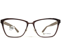 Etro Eyeglasses Frames ET2105 210 Brown Cat Eye Paisley Full Rim 53-15-140 - £58.73 GBP