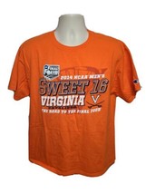 2014 NCAA Mens Sweet 16 Virginia Cavaliers Road to Final 4 Adult L Orange TShirt - $19.80