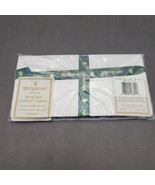 Vintage Waterford White Linens Cocktail Napkins Set of 4 White 8&quot; Square - $39.97 CAD