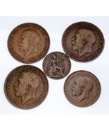 Großbritannien Menge Von 5 Münzen (1916 - 1936, VF - XF Zustand) Schöne ... - $52.49 CAD