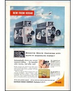 1950s Kodak Brownie Movie Camera PRINT AD Single Lens Model &amp; Turret Mod... - $174.13 MXN