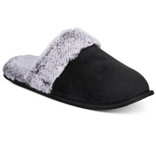 allbrand365 designer Women&#39;s Slippers With Faux-Fur Trim, Medium, Blk - £47.42 GBP