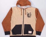 Hawke &amp; Dumar Mens Bone Brown Wildlife Hooded Sweater Hoody French Bulld... - $41.12