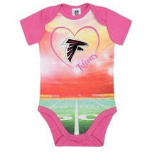 NFL Atlanta Falcons Bodysuit Stadium Design Pink Size 9 Month Gerber - £12.02 GBP