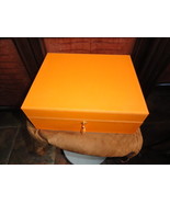 Brizard Airflow Humidor in Racing Orange Leather 60 /70 Count  NIB - $875.00
