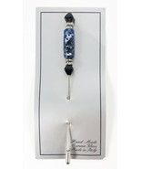 Vintage Italian BLUE MURANO Glass Hat Pin Hand Made Cravat Pin Stick Pin... - £19.77 GBP