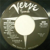 Ella Fitzgerald - Mack The Knife / Too Darn Hot U.S. 1960 7&quot; 2 Tracks Rare Htf - £14.32 GBP
