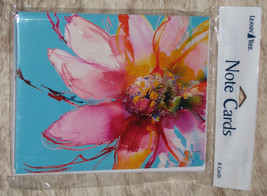 LEANIN TREE Abstract Blooming Flower #35635~8 Notecards~Colorfully Blank... - £6.08 GBP