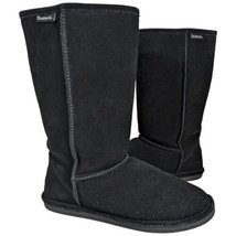 Bearpaw Emma Tall Winter Boots Black Ii Sheepskin Womens Size 11 - £48.91 GBP